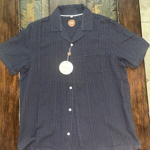 Men's Navy Blue Short Sleeve Shirt